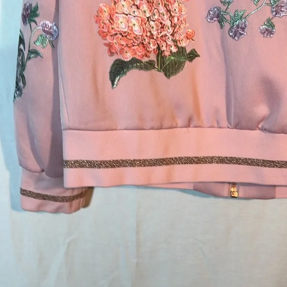 Ted Baker Women embroidered light weight jacket size 2 (US 4-6) pink - Picture 7 of 13
